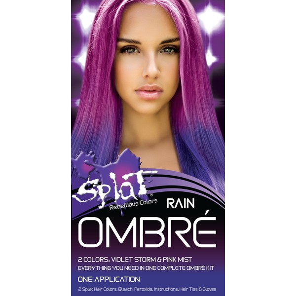 Splat Rebellious Colors Hair Coloring Complete Kit Rain Ombre
