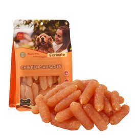 Furmate Dog Treats, Soft Chicken Sausage Jerky for Dogs, Real Meat, 10.6 oz