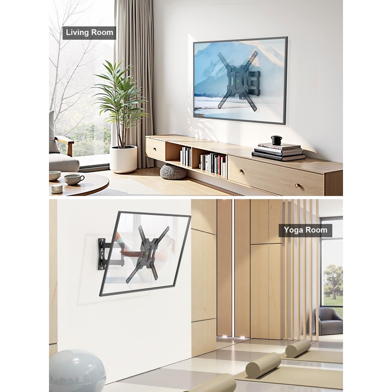 USX MOUNT UL Listed Full Motion TV Mount, Swivel Articulating