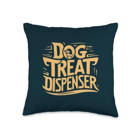 Dog Treat Dispenser Dog Owner Funny Pet Parent Canine Witty Throw Pillow