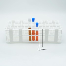 LSVERDE 3 Pcs Plastic Test Tube Rack, 90 Holes with Hole Diameter 13mm, Detachable Lab Test Tube Racks Holder (White)