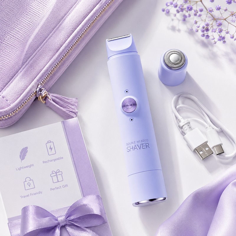 Women’s Electric Hair Remover for Body Grooming – Dual-Head Rechargeable