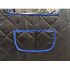 Portable Sauna Tent, Foldable One Person Full Body Spa for Detox Therapy Without Steamer - Black