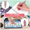 Cobee Rose Gold Ballpoint Pen with Stylus Tip, 10 PCS