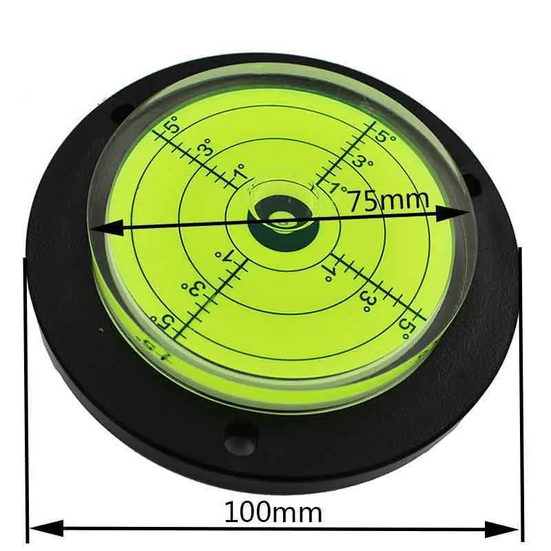 Round Bubble Level Tool – Circular Spirit Level Gauge with