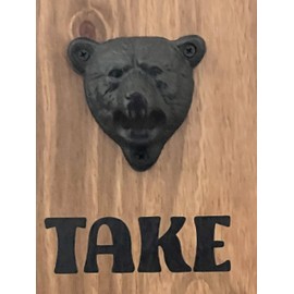 Take Your Top Off Beer Bottle Cap Bear Opener, Professional Bar Tool Man Cave