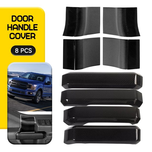 zj_part 8PCS Inner Door Handle Cover & Door Handle Panel