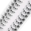 Clear Band False Eyelashes D Curl Russian Stripes False Eyelashes