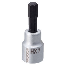 PROXXON Hex Bit Socket 3/8" Short (2.0 inches (50 mm) 0.3 inches (7 mm) No. 83579