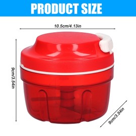 TOATELU Gemüseschneider Manuell, Multizerkleinerer, Zerkleinerer Manuell, Haushalt Kordel Zug Design Zerkleinerer Küchen, für Knoblauch Zwiebel Fleisch Gemüse