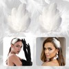 2Pcs Feather Hair Clips Hair Barrettes Accessory for Women Bride