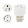 YinzPlus B22 Light Bulb Socket to 3-Prong US Nema Outlet