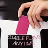 Pink Flame Torch Lighter Glittery Cute Cool Refillable Butane Lighter