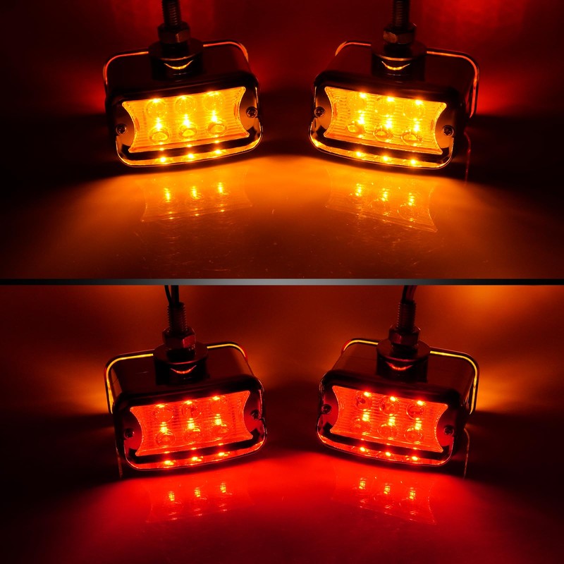 Dual Face Fender Lights for Peterbilt Kenworth Semi Trucks