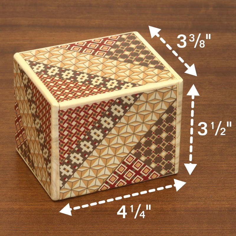 Bits and Pieces - Detailed Mosaic Secret Box - Size