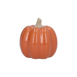 Gisela Graham Ceramic Pumpkin Ornament, Small, Decorative (Orange)