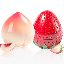 2 Pack Hand Cream Gift Set For Women,Mini Hand Lotion Travel Size for Dry Cracked Hands,Bridesmaid Gifts,Bachelorette Party Favors,Thank You Gifts,Birthday Gifts for Women (Strawberry & Peach)