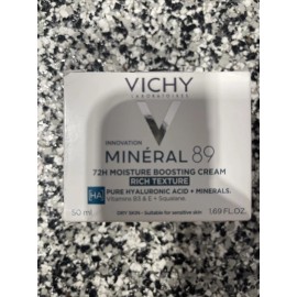 VICHY MINERAL 89 72H MOISTURE BOOSTING CREAM RICH TEXTURE  1.69 OZ BOXED