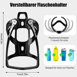 Teamkio Bottle Holder Bicycle Drink Holder Bicycle Water Bottle Holder Lightweight Water Bottle Holder Rack for MTB Road Bike Mountain Road Bike Pack of 2