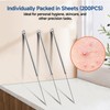 200PCS Multi-Purpose Disposable Stainless-Steel Needle, Pimple Popper Tool for Pimple,
