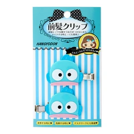 Sanrio 707473 Hangyodon Hair Bang Clips, 1.6 x 0.4 x 1.5 in. (4 x 1 x 3.8 cm), 2 Pieces