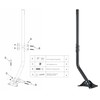 Adjustable Outdoor Antenna Mounting Pole - Universal J Pipe Mount