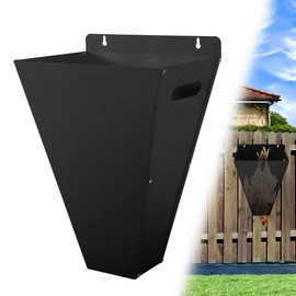 Chicken Killing Cone - Premium Metal Poultry Restraining Cone for Broilers, Anti-Rust Coating & Flat Back Design, Layers & Small Turkeys up to 8 lbs (Black, Medium)