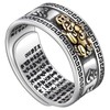 CCJM Feng Shui Pixiu Mantra Ring Sterling Silver Buddhist Good