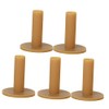 OHPHCALL 5pcs Rubber Golf Tees Durable Coffee Color Lightweight Design