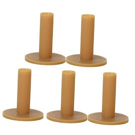 OHPHCALL 5pcs Rubber Golf Tees Durable Coffee Color Lightweight Design for Hard Ground Winter Use for Tee Shots Easy to Carry