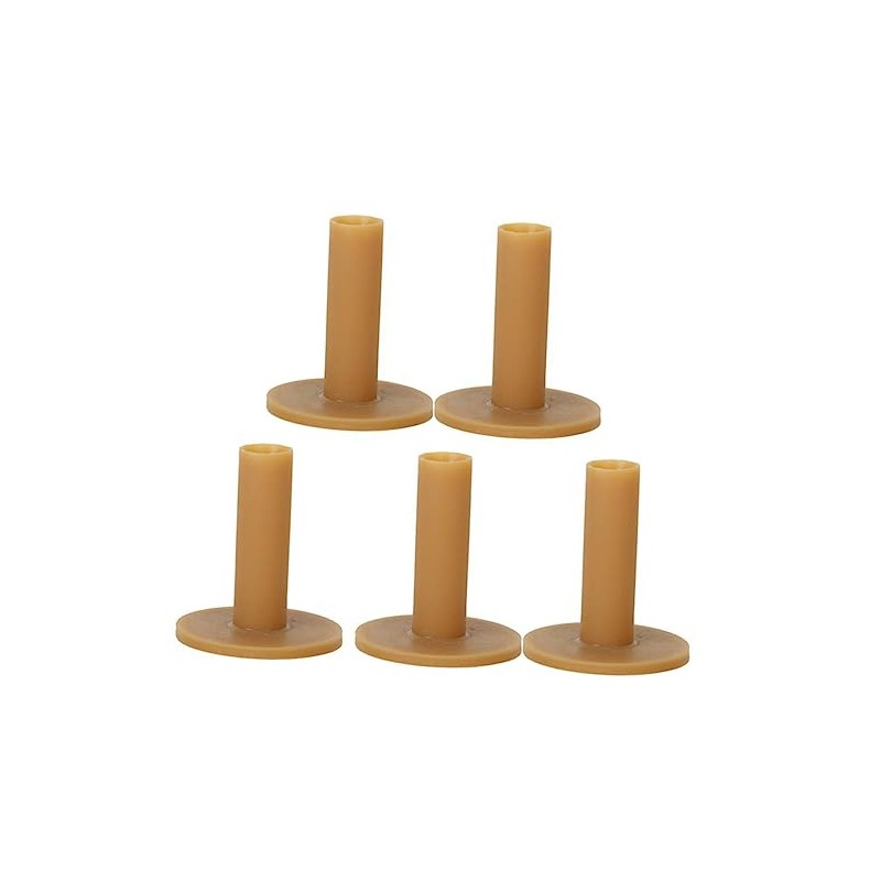 OHPHCALL 5pcs Rubber Golf Tees Durable Coffee Color Lightweight Design