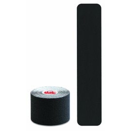 Kinesiology Tape, 20 Pre-Cut Strips, Black (1 roll) 2” x 16.4 ft