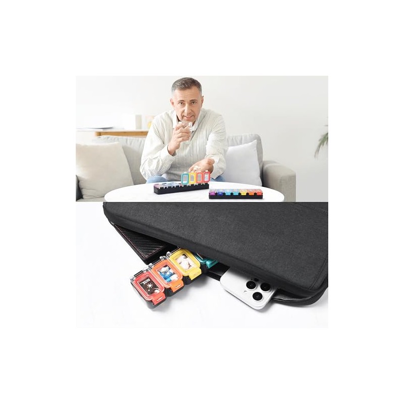 Fullicon Fullicon Moisture Proof Pill Boxes 7 Day 2 Times
