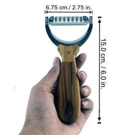 Wooden Handle Papaya Shredder Tool Stainless Steel Blade Vegetable Slicer for Salads Salad Maker Fast & Easy carrots potatoes beets cucumber