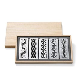 Nosaku 600060 Cutlery Rest - Auspicious Crest - Pack of 5 (100% Tin)