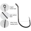 Octopus Fishing Hooks High Carbon Steel Jig Hooks Offset Sport