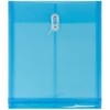 JAM PAPER Plastic Envelopes with Button & String Tie Closure
