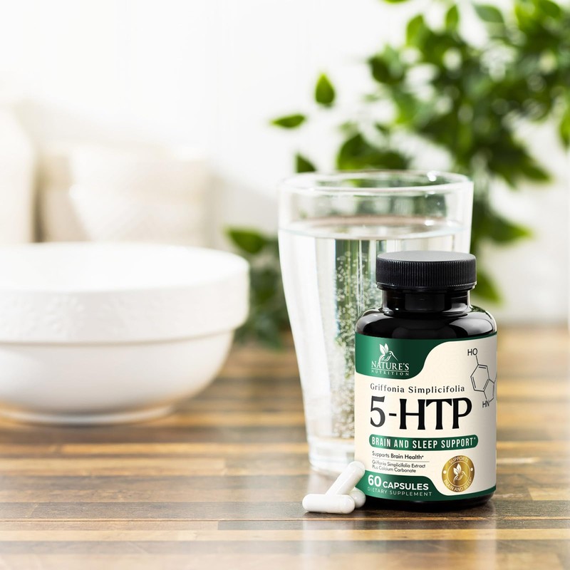 5 HTP Supplement Capsules 200 mg 5HTP Plus Calcium for
