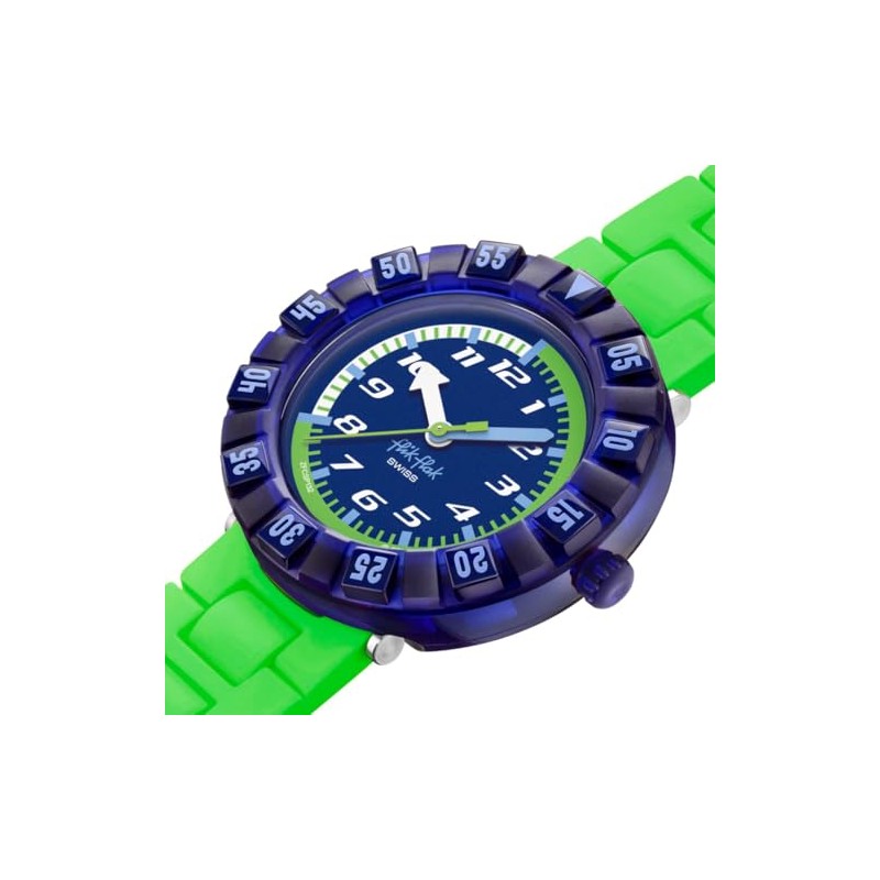 [スウォッチ] 腕時計 フリック フラック NEONBRICK FCSP132 ボーイズ グリーン
