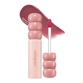 COLORGRAM Fruity Glass Tint 15 Satisfied Fig, Non-Sticky Formula for Glass-Like Shine and Effortless Application