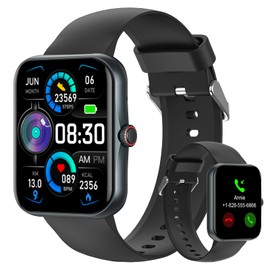 PTHTECHUS Smartwatch para Hombres y Mujeres,1.83 Reloj Inteligente con Llamada Bluetooth App Gestión Presión Arterial Frecuencia Cardíaca Oxígeno en  