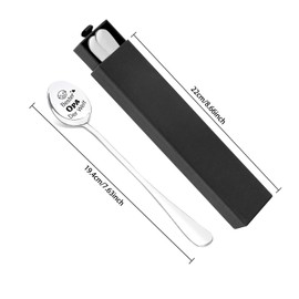 DIKARYA Grandma and Grandpa Gifts Christmas, Set of 2 Coffee Spoons with Engraving, Best Grandma and Grandpa The World, Engraved Spoon Gift Grandparents Christmas, Christmas Birthday Gifts for Grandma