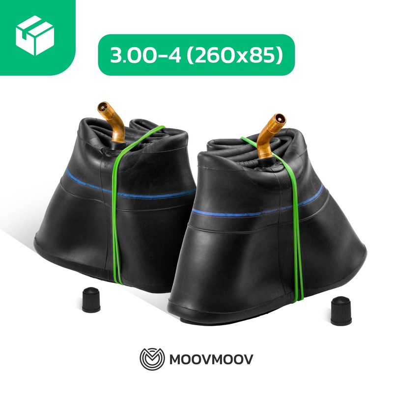 MOOVMOOV Hose 3.00-4 with Angled Valve TR87 (x2) - Replacement