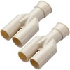 Pangda 2 Pcs Double Drain Hose Connector Rubber Dishwasher Drain