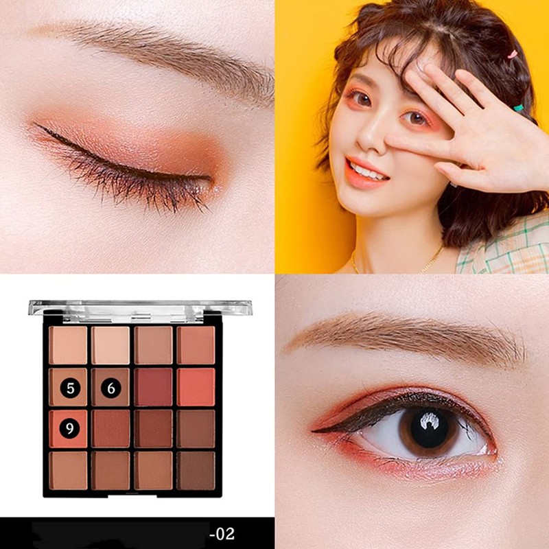 16 Colors Eyeshadow Palette, Professional Matte Eyeshadow Makeup Palette Pigmented