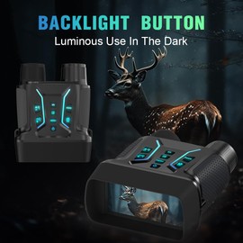 Digital Night Vision Binoculars for Adults, 4k Night Vision Goggles with 4.5" Large Screen, 8X Digital Zoom 36mp Image, 7 Level Infrared Binoculars with Camera for Hunting