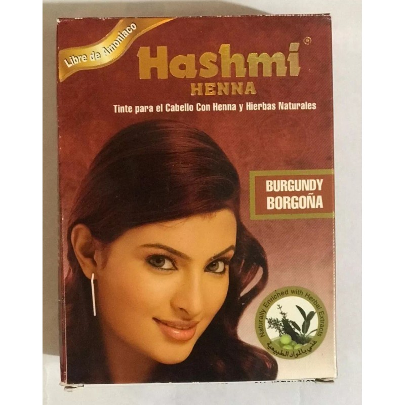 Hashmi Henna Natural Para Cabello (12 Sobres)