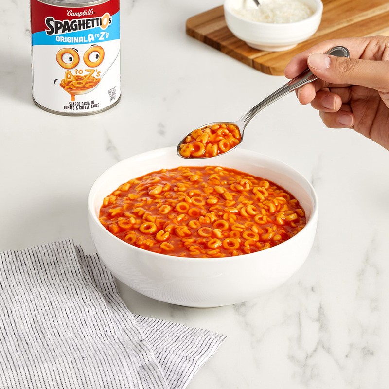 SpaghettiOs Original A to Z's Canned Pasta, Healthy Snack for