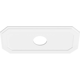 Ekena Millwork CMP40X20ED-07000 Emerald Architectural Grade PVC Contemporary Urethane Ceiling Medallions 40"W x 20"H x 7"ID x 14"C x 1"P