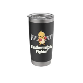 Martial Arts Baby Chicks Cute Little Boxer Boxing Fighter Stainless Steel Insulated Tumbler